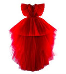 Red tule dress